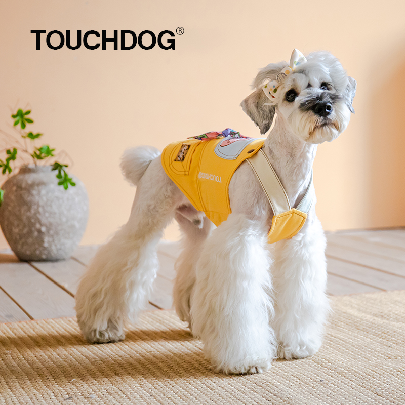 Touchdog它它狗狗衣服宠物夏天衣服泰迪柯基小型犬中型犬背带夏季多图4