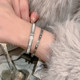 Light luxury titanium steel no-fall couple bracelet