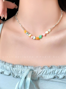 碎银子异形项链女辣妹高级感