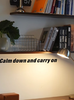 Calm down and carry on英文励志向上短语镜子创意装饰贴纸