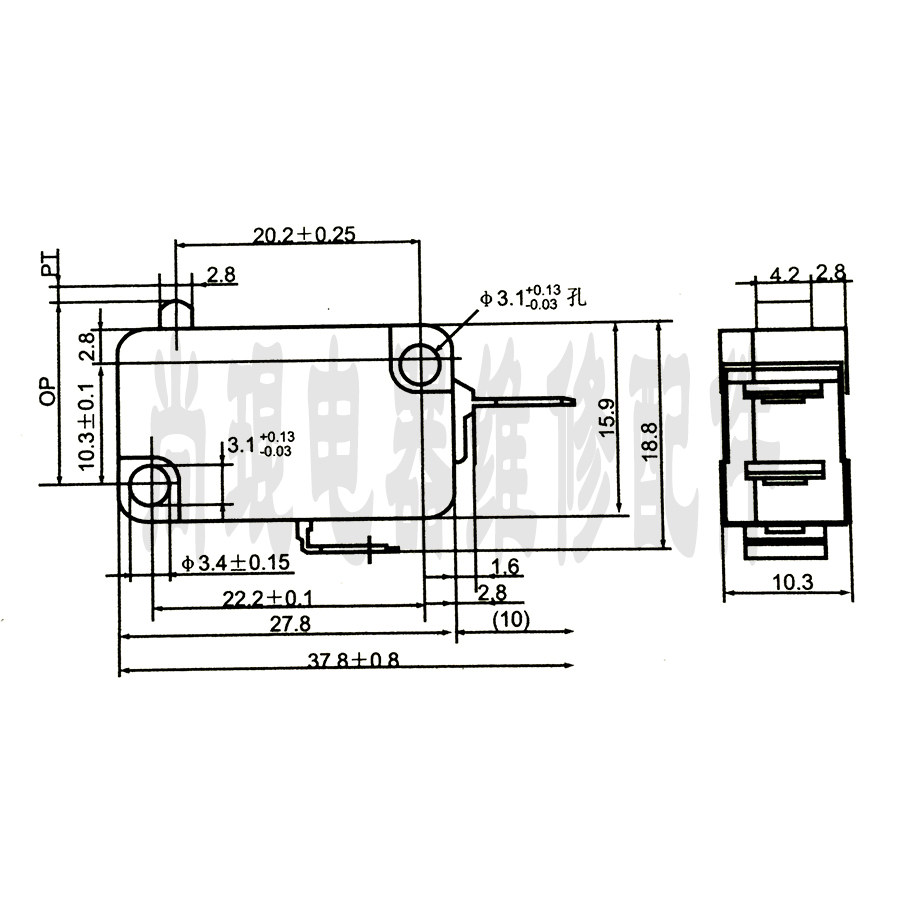 西尼电梯限位抱闸开关 富士达微动主机抱闸检测行程用10A开关400V,淘宝优惠券,粉丝福利购,淘宝优惠卷