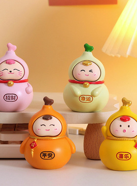 2026新年福禄潮玩公仔桌面摆件家居装饰品创意礼品好运招财吉祥物