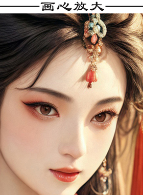胡家仙女狐娘娘真身挂画出马堂口客厅装饰画招财九尾狐狸像卷轴画
