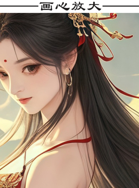 九尾狐挂画女狐娘娘招财卷轴画出马家用堂口供奉白狐真身像装饰画