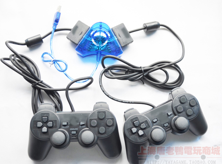 包邮 PS2震动手柄游戏手柄无线手柄 PS3无线手柄USB电脑转接器-图3