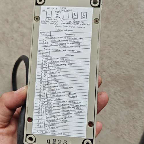 议价YASKAWA安川伺服手操器JUSP-OP02A,实物图,正议价 - 图1