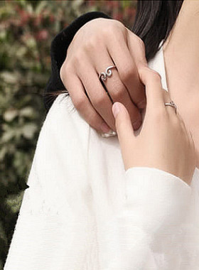 s925纯银戒指男女情侣对戒紧箍咒