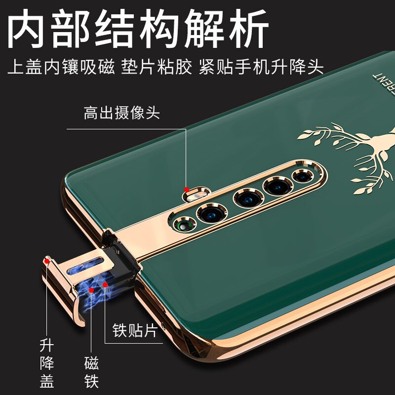 opporeno2手机壳reno2z保护oppo硅胶套opopreno1升降摄像镜头全包防摔opporeon软壳0pp0超薄外壳男女潮牌网红 - 图1