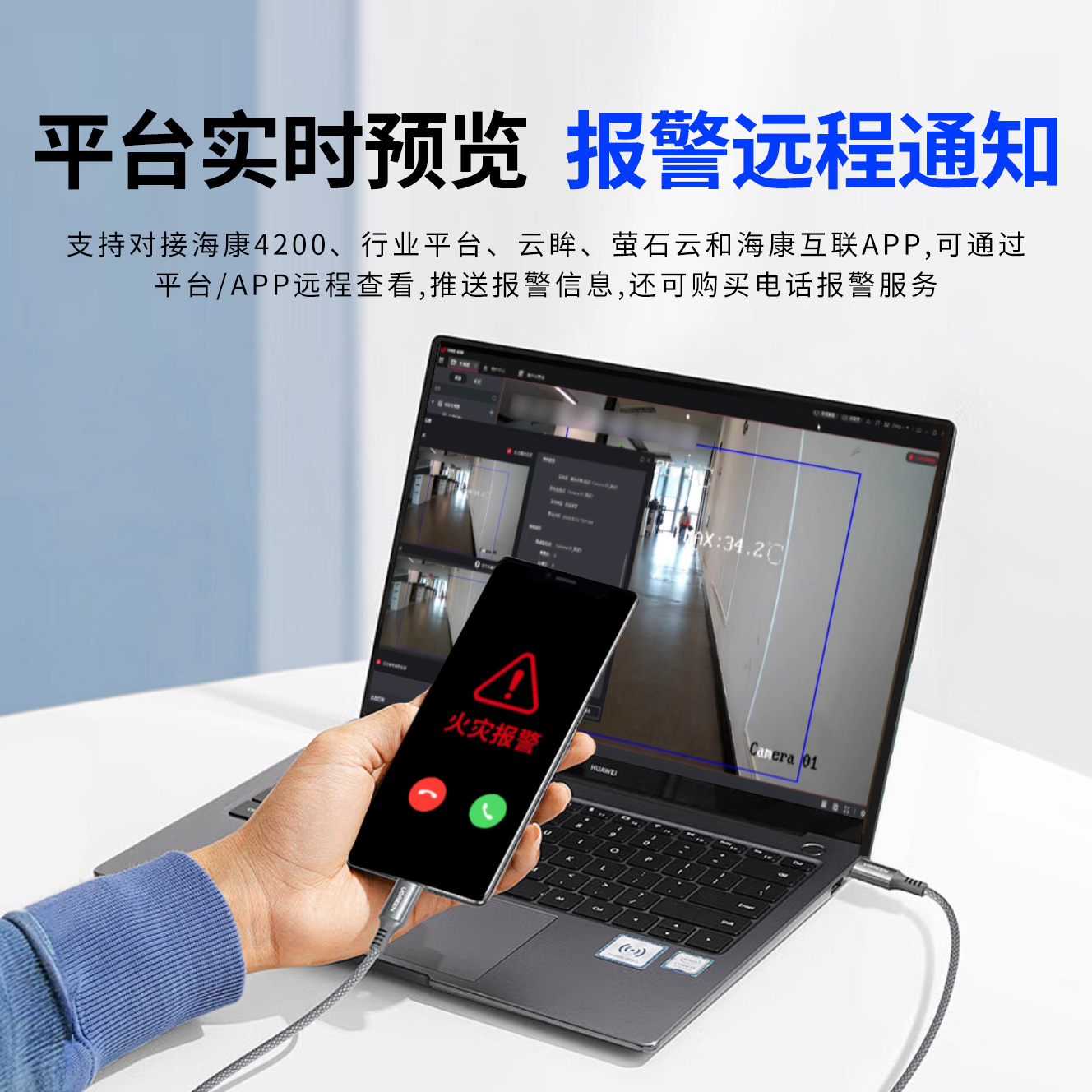 Hikvision AI fire prevention thermal imaging monitoring