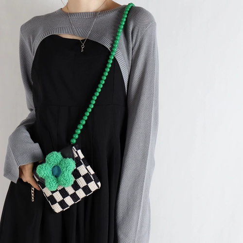 Маленькие милые шахматы, оригинальная небольшая дизайнерская модная сумка через плечо, в цветочек