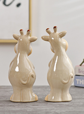 景德镇陶瓷牛气冲天吉祥物摆件