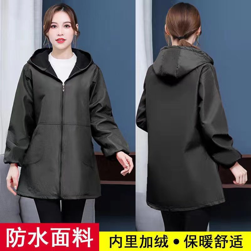 新款防水罩衣加绒加厚带帽长袖女士工作服棉衣护衣反穿衣围裙防油,淘宝优惠券,粉丝福利购,淘宝优惠卷