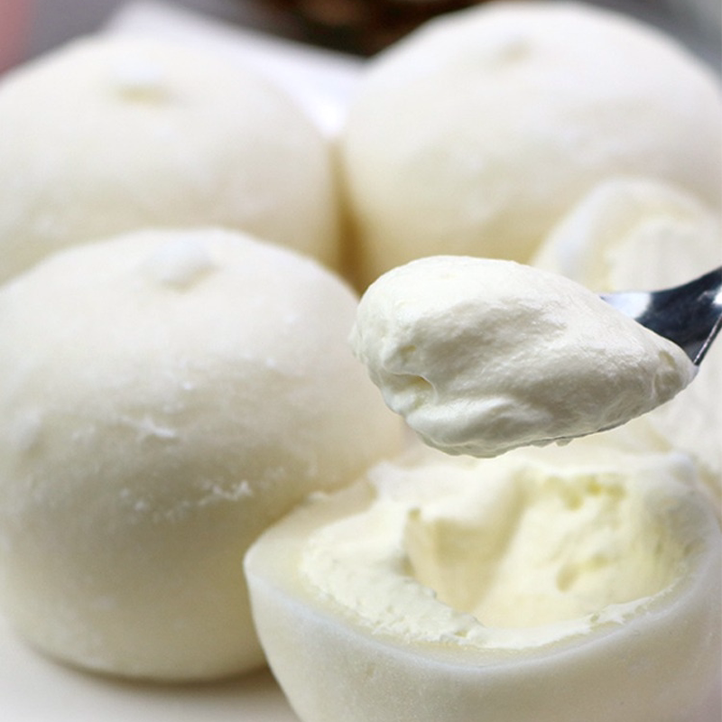 中街糯米滋冰淇淋雪糕网红滚雪球香草玫瑰冷饮糯叽叽雪媚娘冰激凌