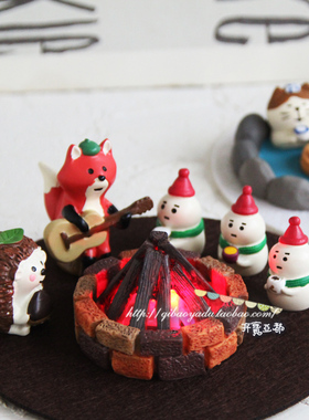 心中篝火微观潮玩扭蛋摆件免邮