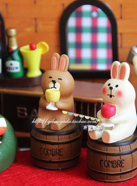 少女心ins风bar调酒师包邮摆件