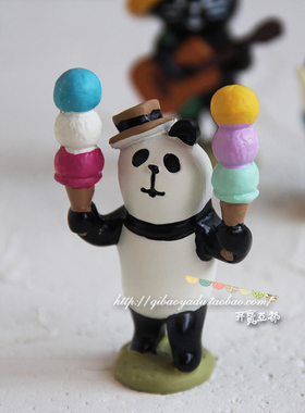 日式风乐队系列企鹅公仔车载摆件