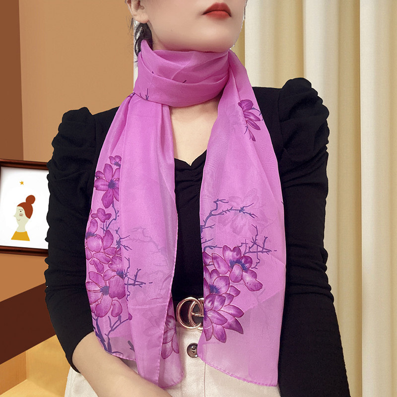 丝巾新款女百搭防晒纱巾印花雪纺丝巾围巾送礼佳品防晒披肩沙滩巾,淘宝优惠券,粉丝福利购,淘宝优惠卷