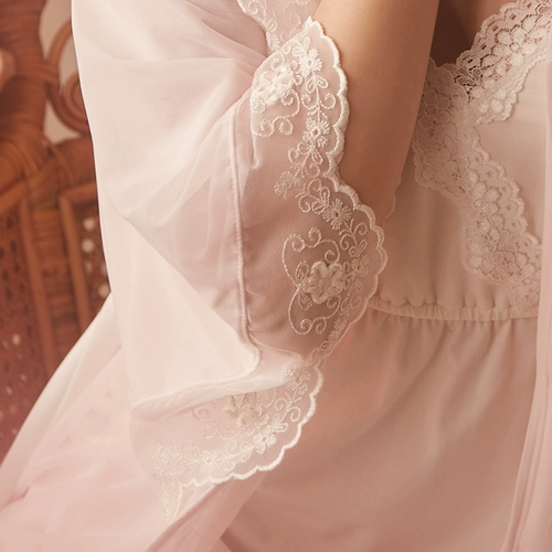 Японское кимоно, сексуальный банный халат, тонкая кружевная пижама для невесты для принцессы