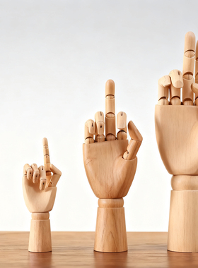 人偶素描模型关节可活动人偶美术漫画人体模特木头人手指桌面摆件