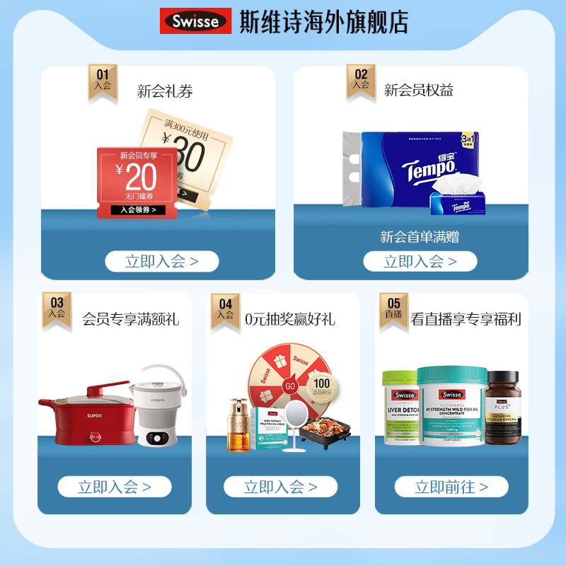 Swisse葡萄籽烟酰胺胶原蛋白原花青素亮肤抗糖丸虾青素氧糖双抗 - 图3