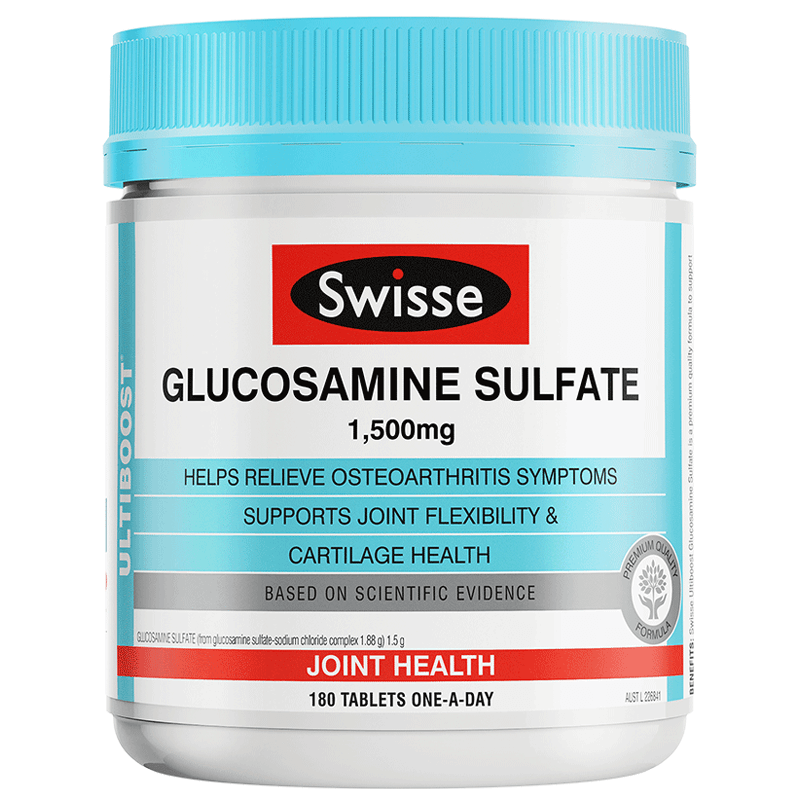 swisse官方海外旗舰店[粉丝专享]Swisse斯维诗关节片维骨力硫酸氨基葡萄糖 软骨素180粒0