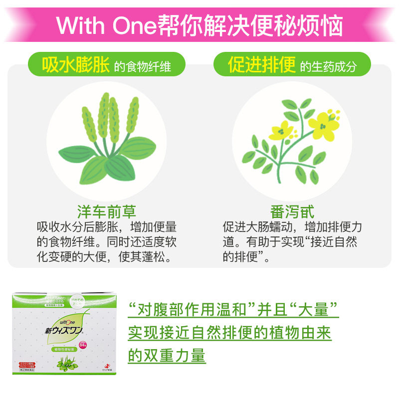 zeria日本本土版新withone便秘药 ZERIA新药海外国际肠胃用药