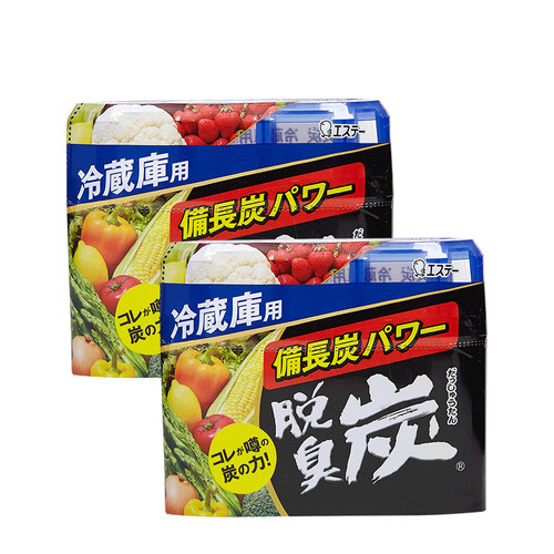 日本S.T.备长炭 冰箱除臭剂 冷藏间用 2件装 保税区发货 - 图1