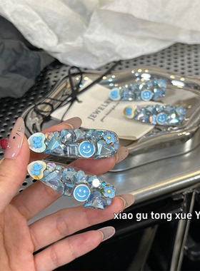 韩版新款气质发卡彩色鸭嘴夹