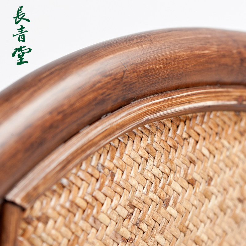 长青堂天然真藤椅子明清老式太师椅单人家用阳台休闲椅靠背椅餐椅,淘宝优惠券,粉丝福利购,淘宝优惠卷