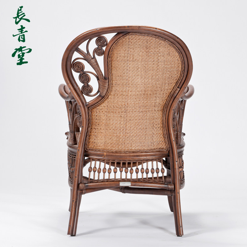 长青堂 单人靠背藤椅 全藤椅子阳台家用腾椅藤编乘凉休闲单人椅子,淘宝优惠券,粉丝福利购,淘宝优惠卷