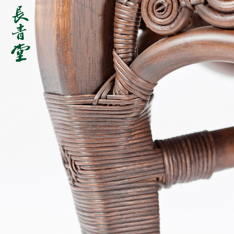 长青堂 单人靠背藤椅 全藤椅子阳台家用腾椅藤编乘凉休闲单人椅子,淘宝优惠券,粉丝福利购,淘宝优惠卷