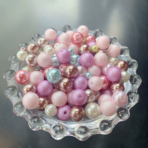 Импортный матовый хайлайтер из жемчуга, ободок ручной работы, аксессуар для волос, заколка для волос, бусины, в корейском стиле, 4mm, 8mm