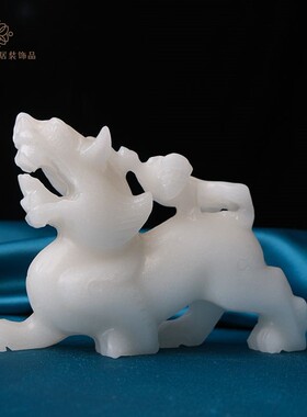 诚善缘母子貔貅一对天然玉石客厅办公室博古架装饰品乔迁开业礼品