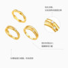 Chao Acer Royal Gold Ring Pure Gold Ring 5D Hard Gold Gold Women's Ring Fixed Mouth Diamond Birthday Gift