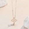 Chao Acer Hollow Exploding Broken Gold Star Candy 18K Gold Diamond Necklace Set Chain Clavicle Pendant Valentine's Day Gift