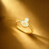 Chaohongji Rainbow Gold Symphony Gourd Gold Ring Pure Gold Women's Ring Flashing Crushed Ice Birthday Gift Pricing