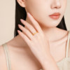 Chao Hongjihong gourd gold ring solid gold ring for women, joint ring, set, tail ring, women's brushed high-end pricing