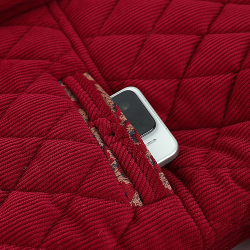 中老年人灯芯绒棉衣加绒加厚胖妈妈冬装加肥加大码女装老太太棉袄 - 图1