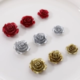 Чехол для телефона ручной работы, аксессуар, серьги, аксессуары, золото и серебро, в цветочек