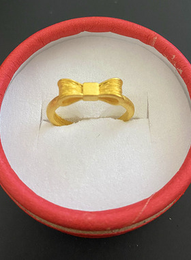 越南沙金女镀18K金戒指百搭指环