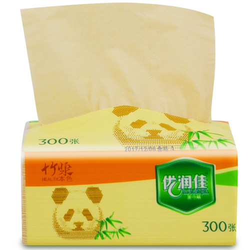 优润佳竹浆本色抽纸巾批发餐巾纸面巾纸24包家庭装擦手卫生纸家用 - 图2