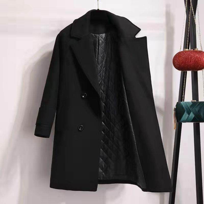 赫本风毛呢外套女韩版中长款2025秋冬小个子呢子大衣,淘宝优惠券,粉丝福利购,淘宝优惠卷