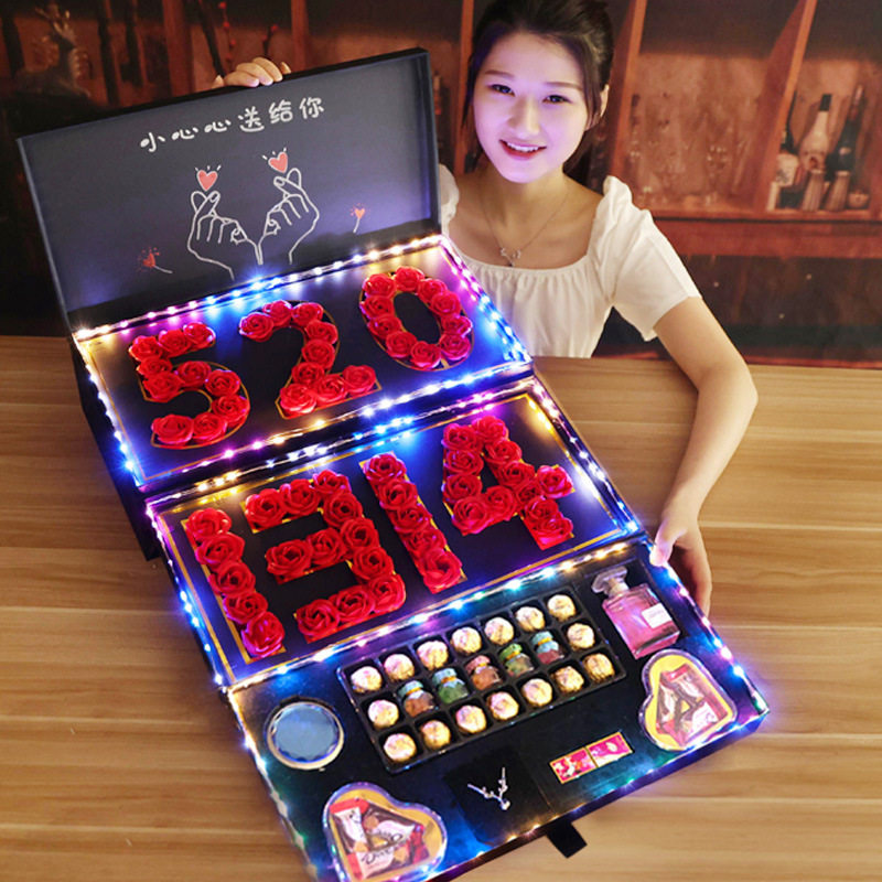 七夕情人节礼物送女友老婆实用闺蜜生日天使之翼浪漫表白创意礼品