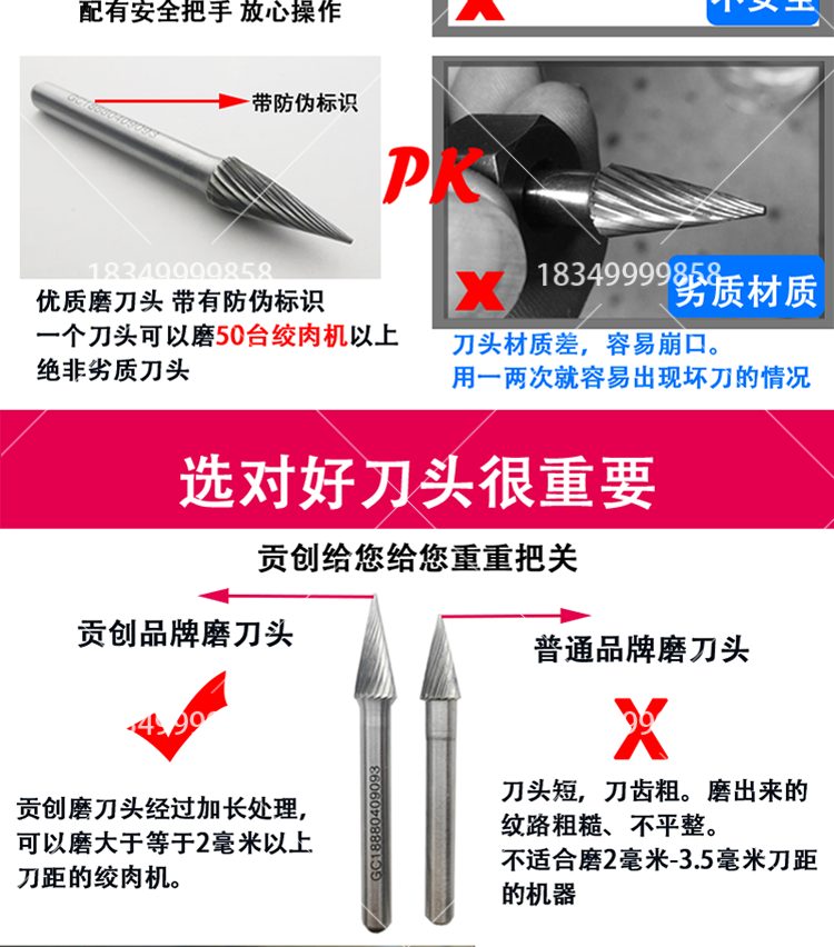 切绞肉机磨刀器切肉机磨刀机绞切机肉铺磨刀工具绞肉机磨刀器-图0