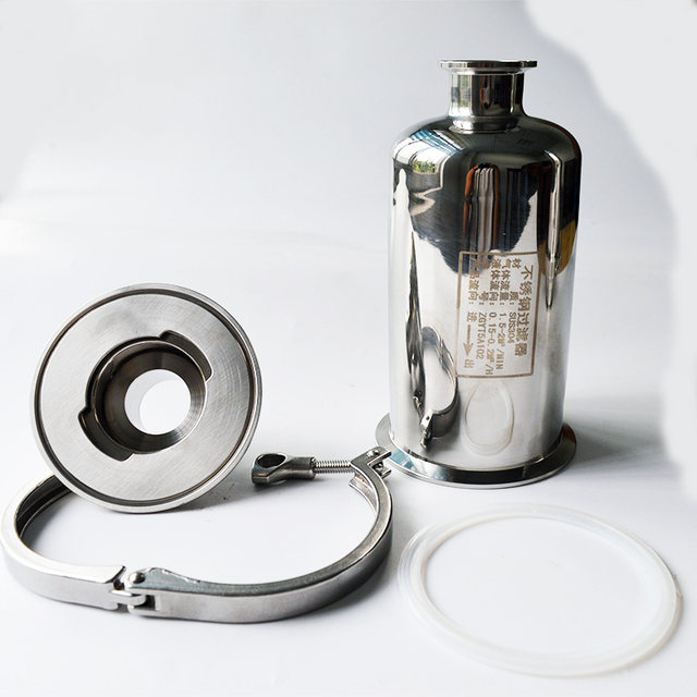 Stainless steel quick loading direct through precision filter