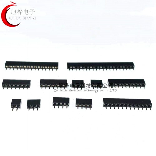2.54MM 直插单排母塑高H8.5H7.1H6.8H5.0H3.5MM 1*2P3P4P5P6P-40P - 图1
