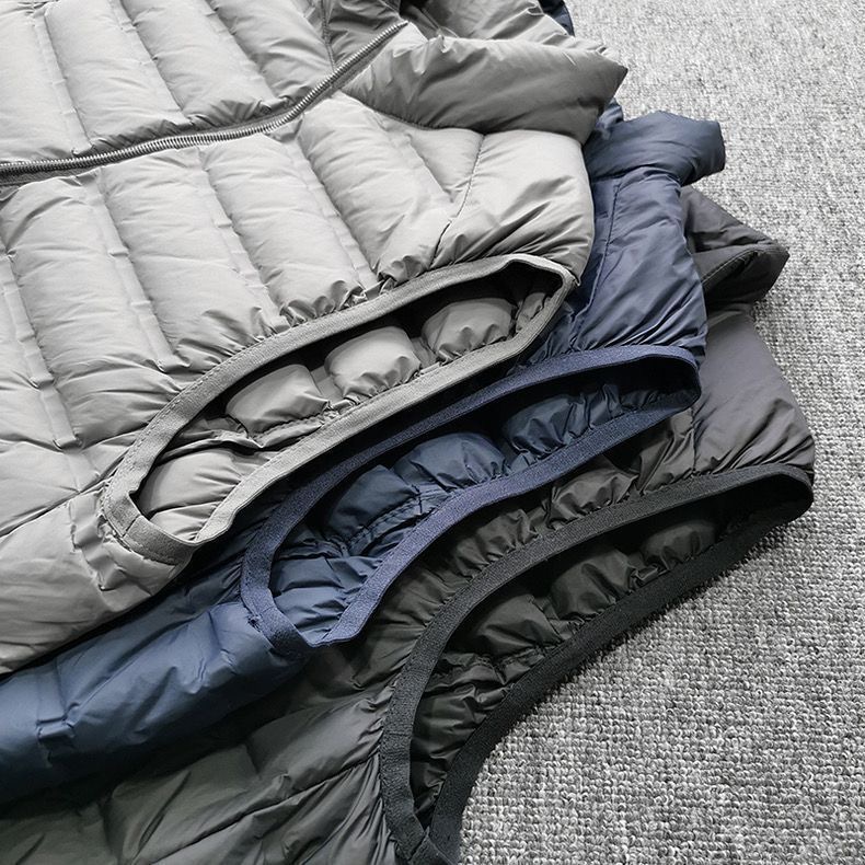 太值了!90丝绵无缝工艺男士百搭立领羽绒棉马甲轻便保暖背心外套 - 图1