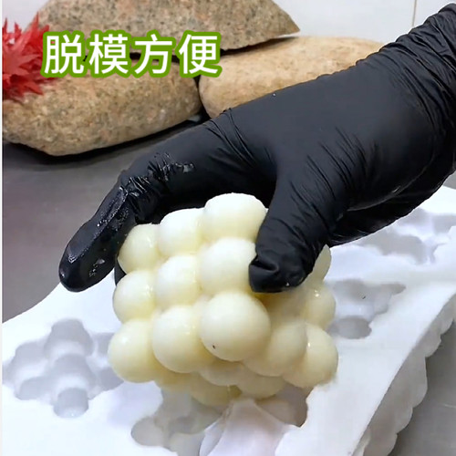 网红魔方魔球硅胶模具果冻布丁芒果山药慕斯花朵造型立体莲花磨具 - 图2