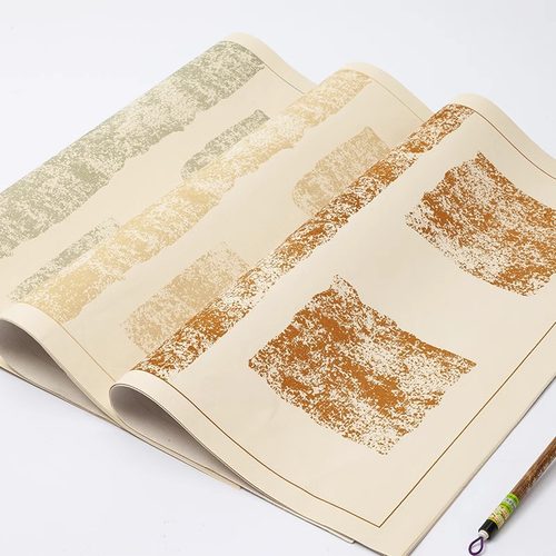 蜡染四字瓦当宣纸四言吉语斗方对联纸毛笔字创作毛笔书法作品纸仿古微喷比赛参赛篆隶书练习纸大字四字带落款 - 图3