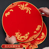 2026 Ten Thousand Years Red Batik Spilled Gold Fu Ka Rice Paper Pendant Lantern Hard Card Blank Self-written Handwritten Dou Fang Fu Character Spring Festival Hanging Decoration Brush Calligraphy Special Works Card Paper Cultural Creation DIY Horse